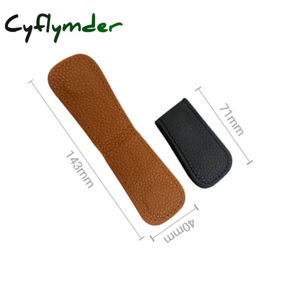 Cyflymder Pu Leather Magnetic Money Clip Multifunctional Portable Business Card Holder Slim Unisex