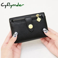 PU Leather Women's Wallet Portable Double Fold Short Women's Money Bag Multi functional Small Coin CardHolder Wallet