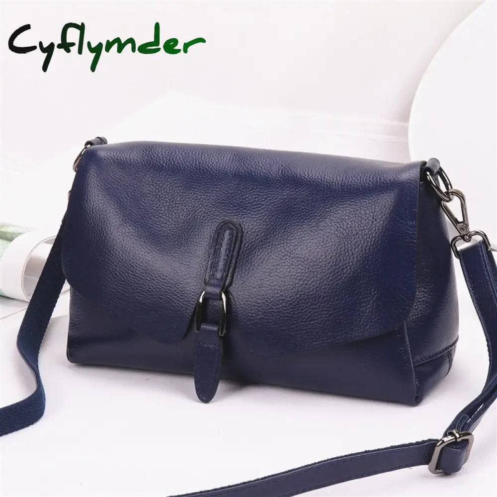 Cyflymder Pure Leather Handbag New Shoulder Messenger Bag Female Fashion Wild Texture First Layer