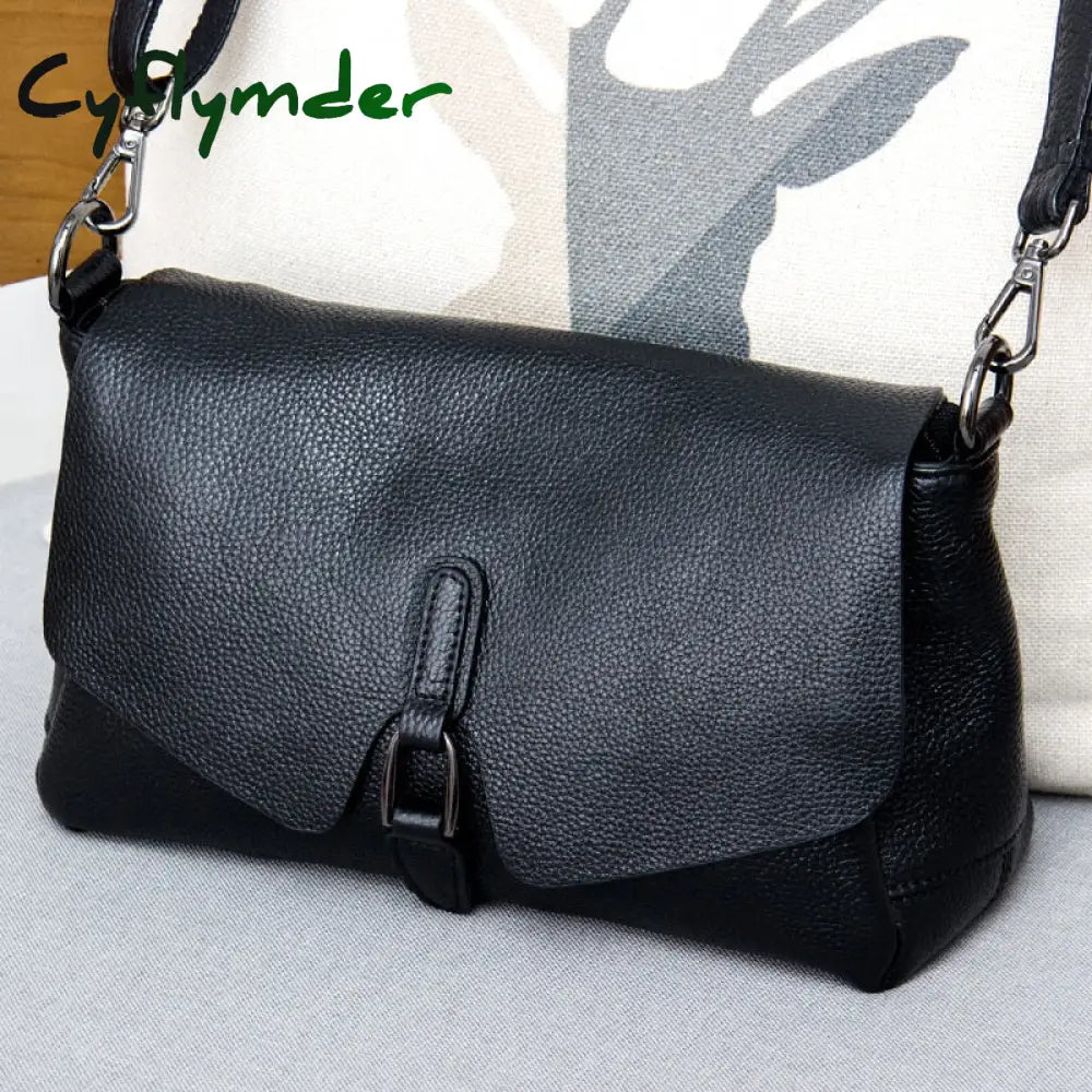 Pure Leather Handbag New Leather Shoulder Messenger Bag Female Fashion Wild Texture First Layer Leather Portable Bag