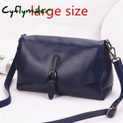 Cyflymder Pure Leather Handbag New Shoulder Messenger Bag Female Fashion Wild Texture First Layer