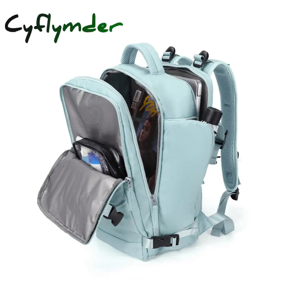 Cyflymder Purple Backpack Multifunctional Travel Bag Big Capactiy Shoulder Bags For Women With