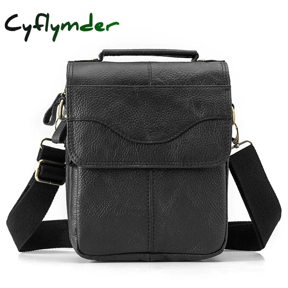 Cyflymder Quality Leather Male Casual Design Shoulder Messenger Bag Cowhide Fashion Cross-Body Bag