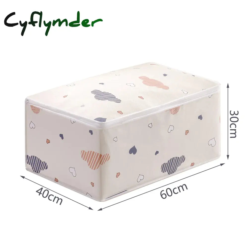 Cyflymder Quilt Storage Bag Three-Dimensional Large Capacity Dustproof Waterproof Clothes Organizer