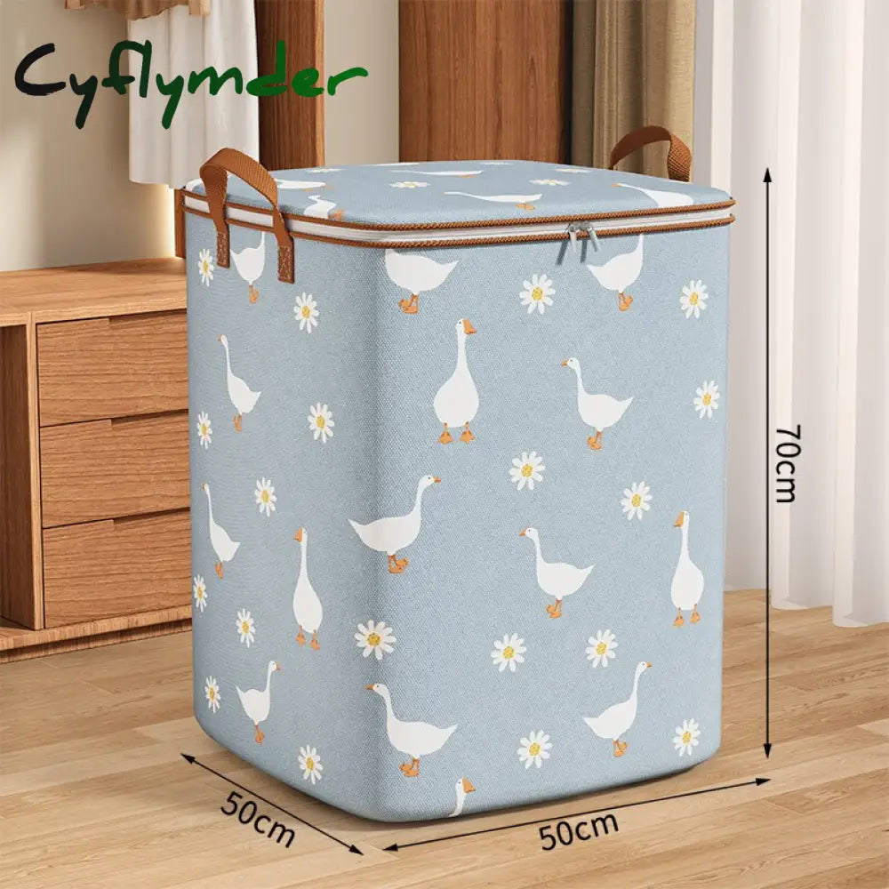 Cyflymder Quilt Storage Bag Three-Dimensional Large Capacity Dustproof Waterproof Clothes Organizer