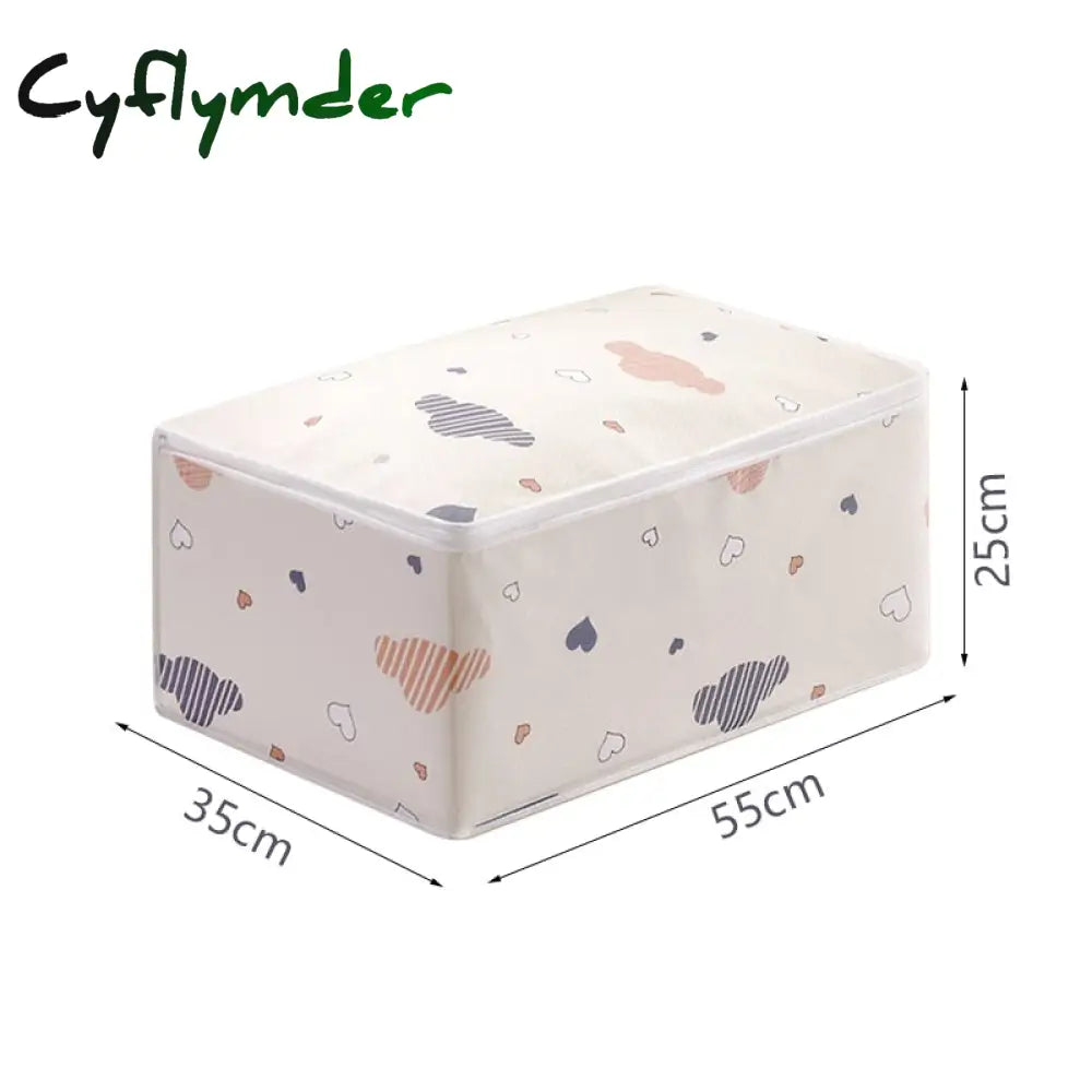 Cyflymder Quilt Storage Bag Three-Dimensional Large Capacity Dustproof Waterproof Clothes Organizer