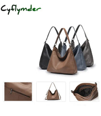 Cyflymder Real Genuine Leather Tassel Women’s Handbag Elegant Ladies Hobo Crossbody Shoulder Bags