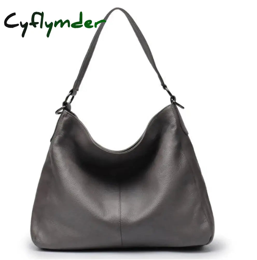 Cyflymder Real Genuine Leather Tassel Women’s Handbag Elegant Ladies Hobo Crossbody Shoulder Bags