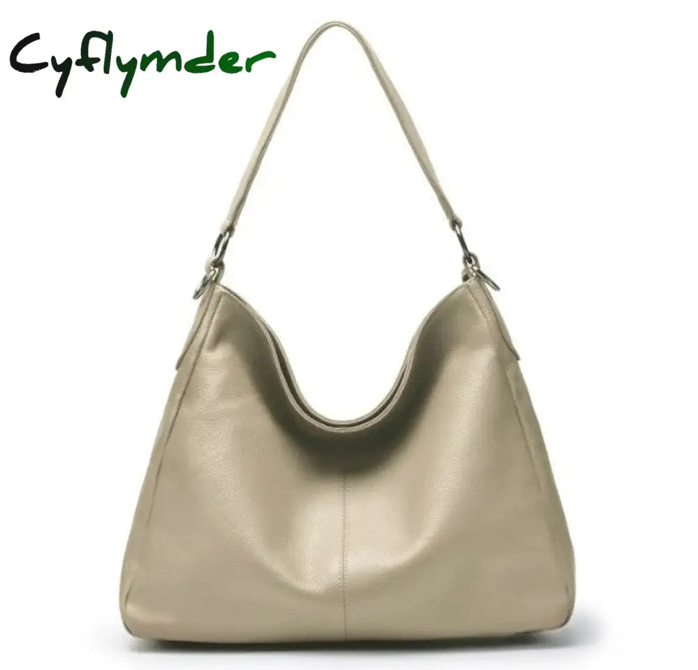 Cyflymder Real Genuine Leather Tassel Women’s Handbag Elegant Ladies Hobo Crossbody Shoulder Bags