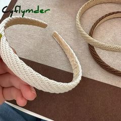 Cyflymder Retro Black White Bezel Hairbands Headbands For Women Girls Vintage Hoop Party Bride