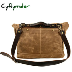 Cyflymder Retro Canvas Shoulder Messenger Bag Men’s Street Simple Travel Oblique Backpack Trend