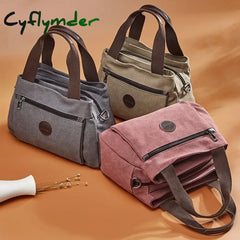 Cyflymder Retro Casual Women’s Bag Canvas Ladies Single-Shoulder Messenger Large-Capacity