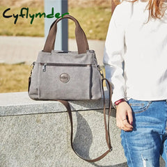 Cyflymder Retro Casual Women’s Bag Canvas Ladies Single-Shoulder Messenger Large-Capacity