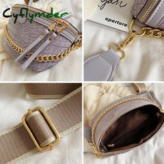 Cyflymder Retro Waist Bag Pu Leather Fanny Pack Shoulder Ladies Alligator Pattern Women Belt