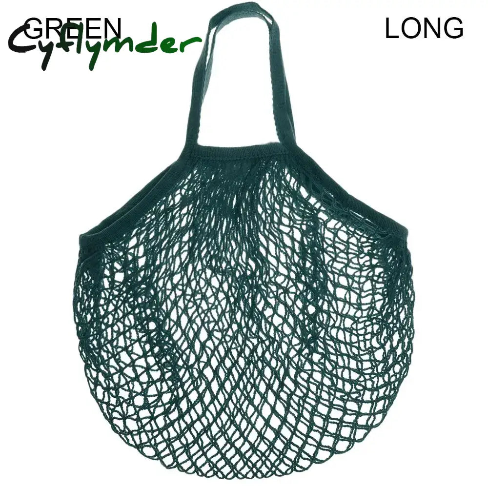 Cyflymder Reusable Cotton Mesh Bag Shopping String Fishnet Net Turtle Bags Storage Handbag Tote