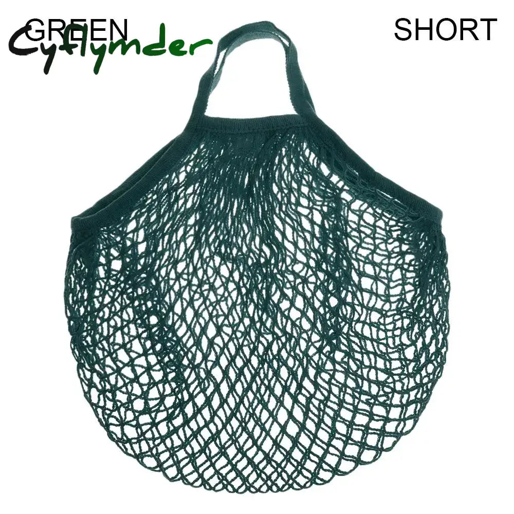 Cyflymder Reusable Cotton Mesh Bag Shopping String Fishnet Net Turtle Bags Storage Handbag Tote