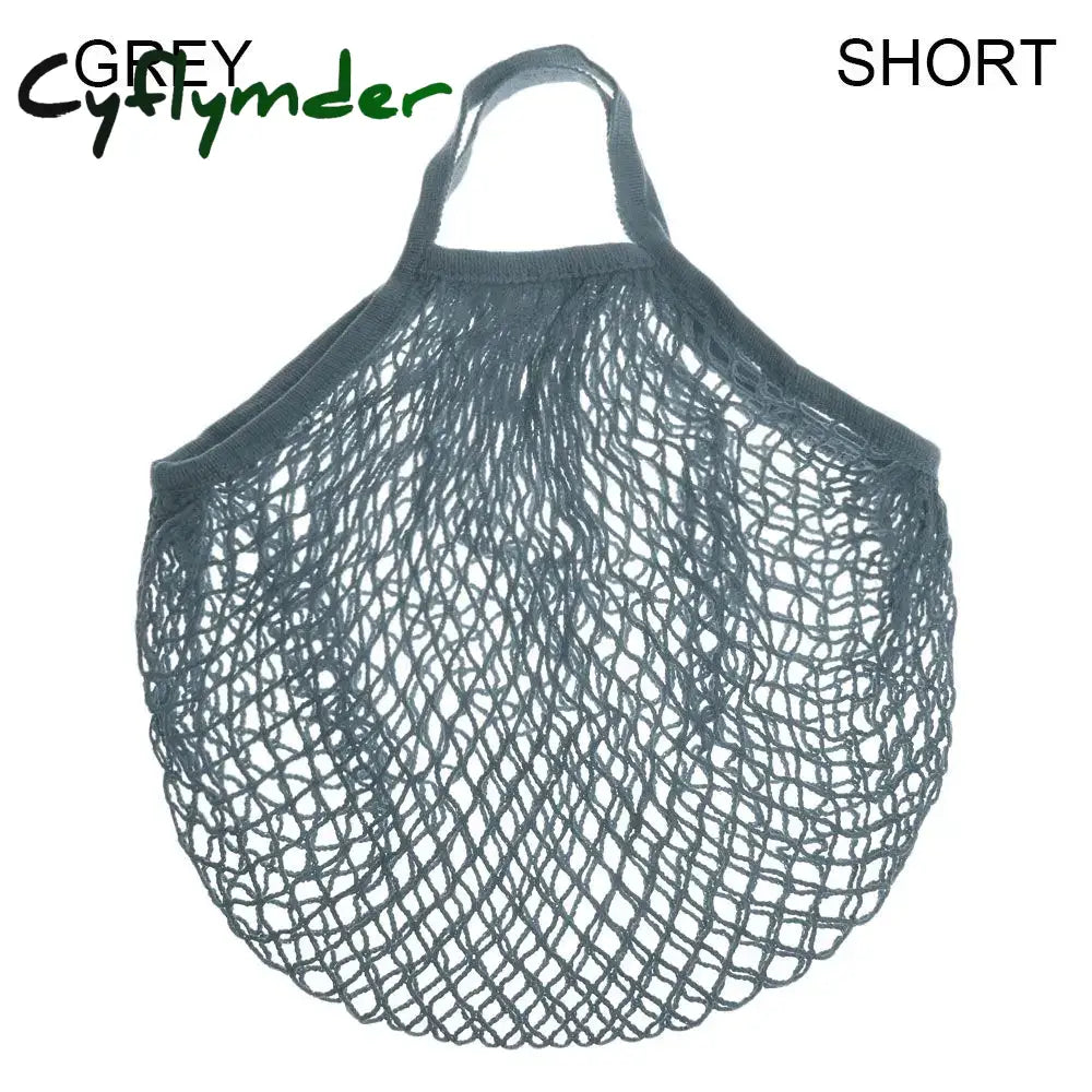 Cyflymder Reusable Cotton Mesh Bag Shopping String Fishnet Net Turtle Bags Storage Handbag Tote