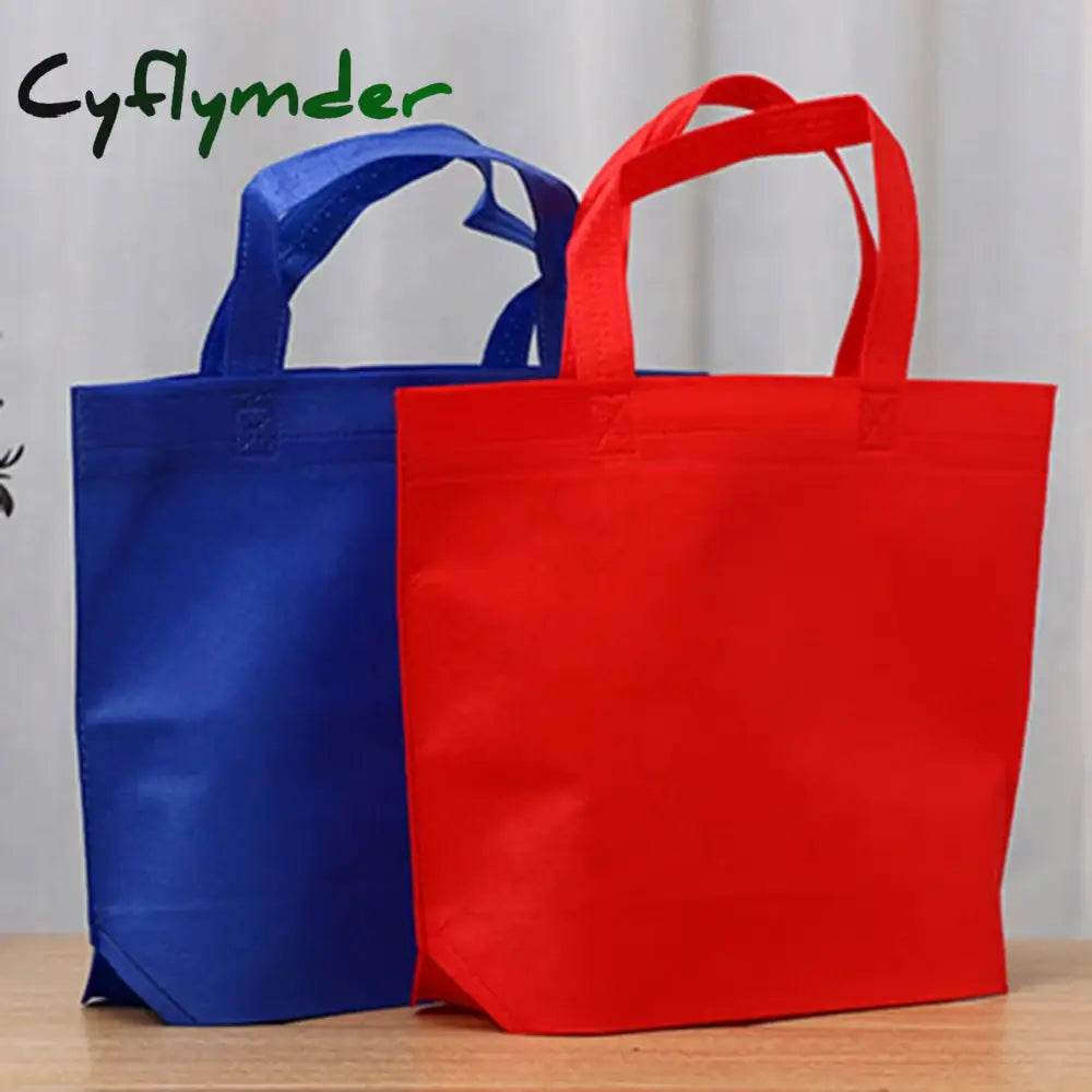 Cyflymder Reusable Shopping Bag Foldable Tote Grocery Large Capacity Non-Woven Travel Storage Eco