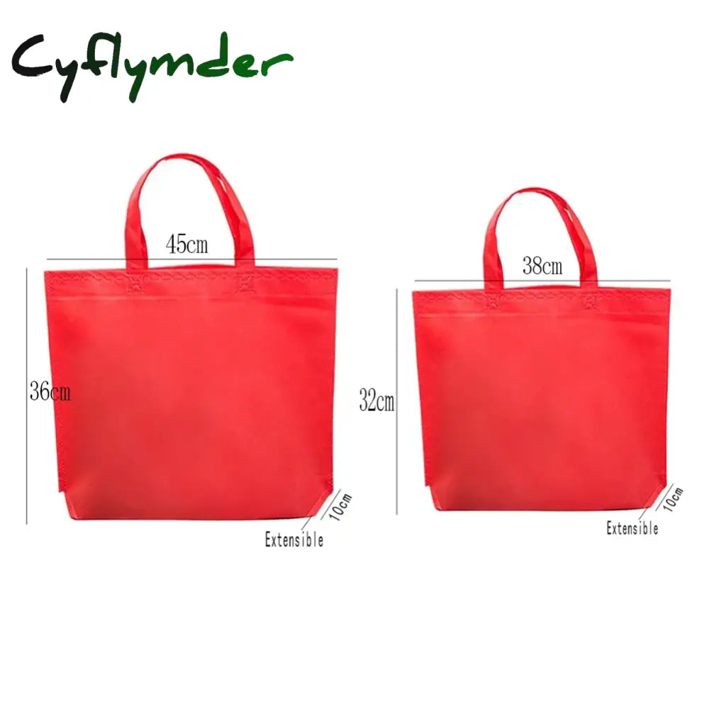 Cyflymder Reusable Shopping Bag Foldable Tote Grocery Large Capacity Non-Woven Travel Storage Eco