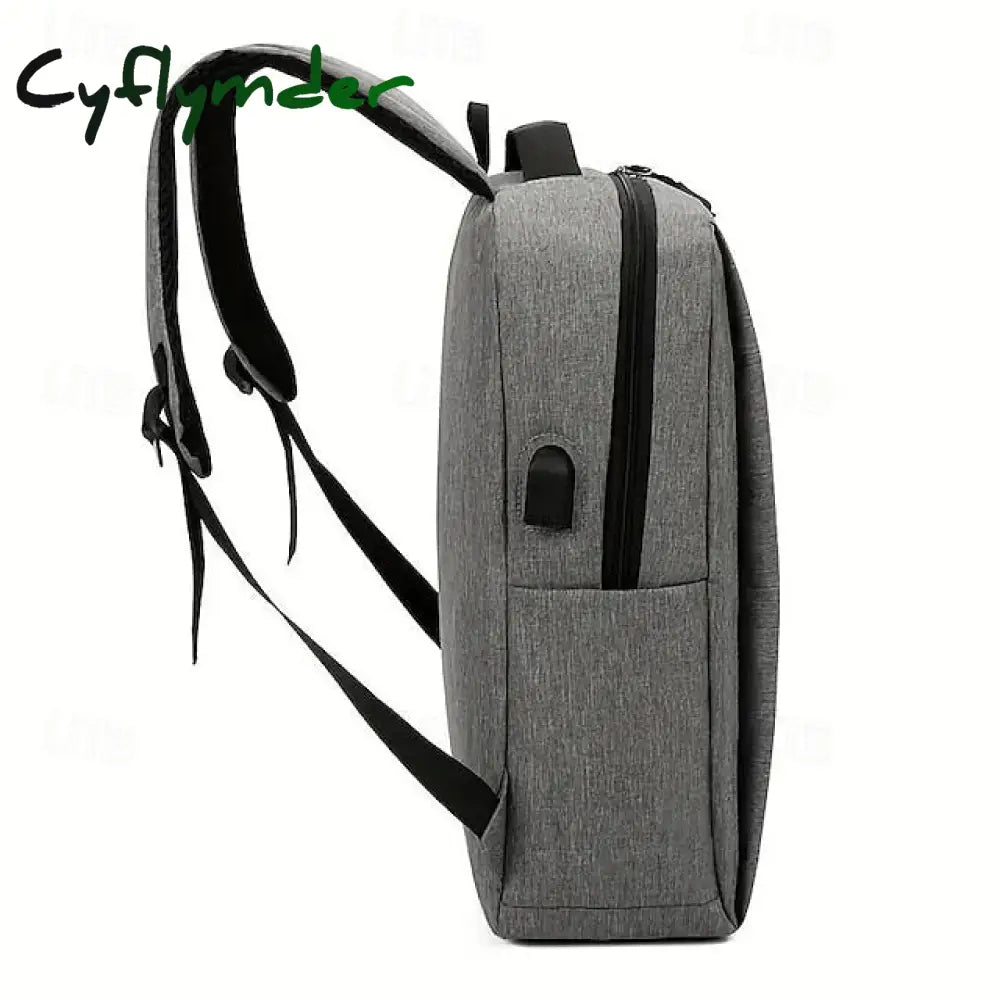 Cyflymder School Backpack Set Business Casual Bags Computer Backpacks Back To College Gifts Grey