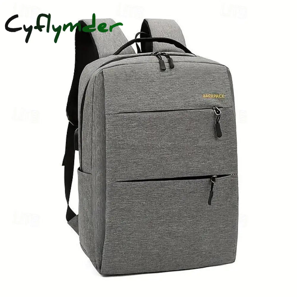 Cyflymder School Backpack Set Business Casual Bags Computer Backpacks Back To College Gifts Grey