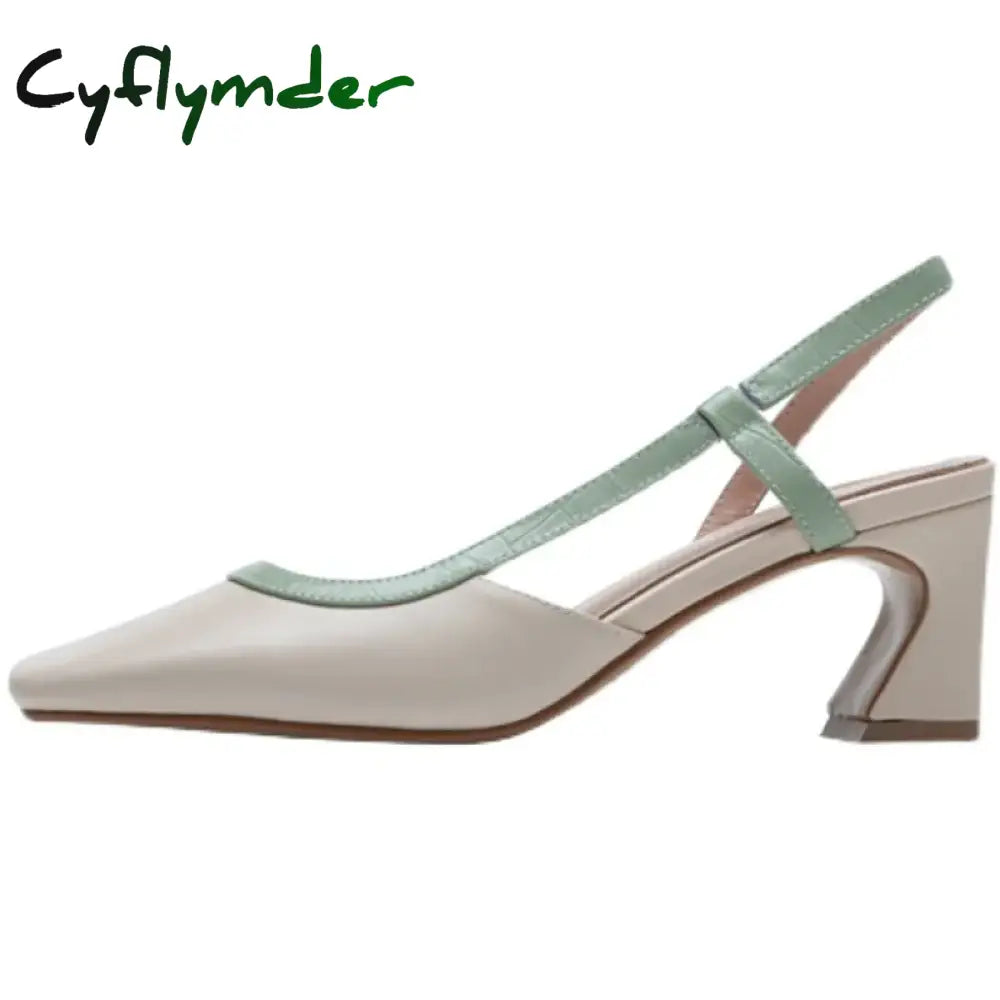 Cyflymder Sexy High Heels Women Sandals Summer Dress Party Shoes New Square Toe Designer 2024 Walking Slides Mujer