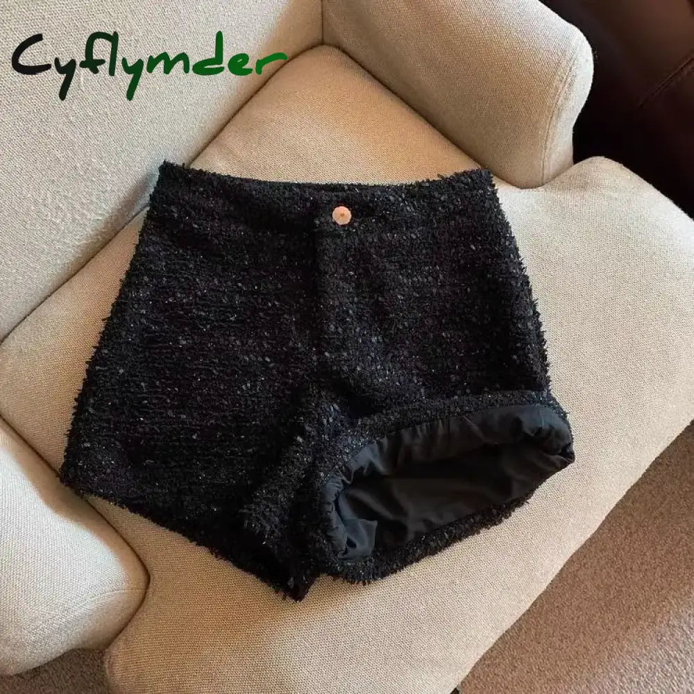 Cyflymder Shorts Women Sexy Skinny Y2k Clothes High Waist European Streetwear Fashion Trouser Cool Thick Button-Fly