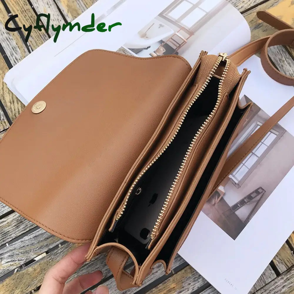 Cyflymder Shoulder Bag Vintage Messenger Bags For Women Fashion Ladies Small Square Purses And