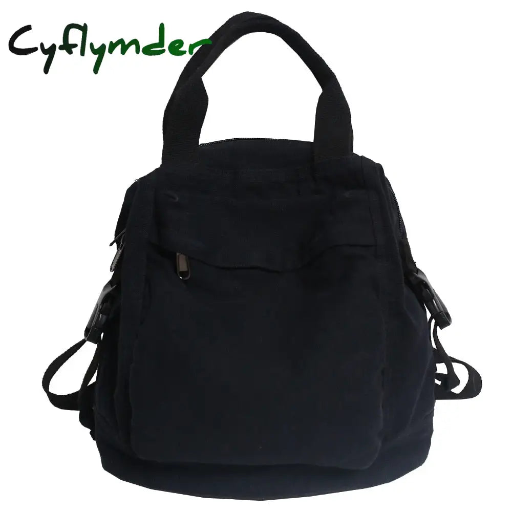 Cyflymder Shoulder Bag Women College Backpack Ladies Harajuku Cute Retro Canvas Female Laptop