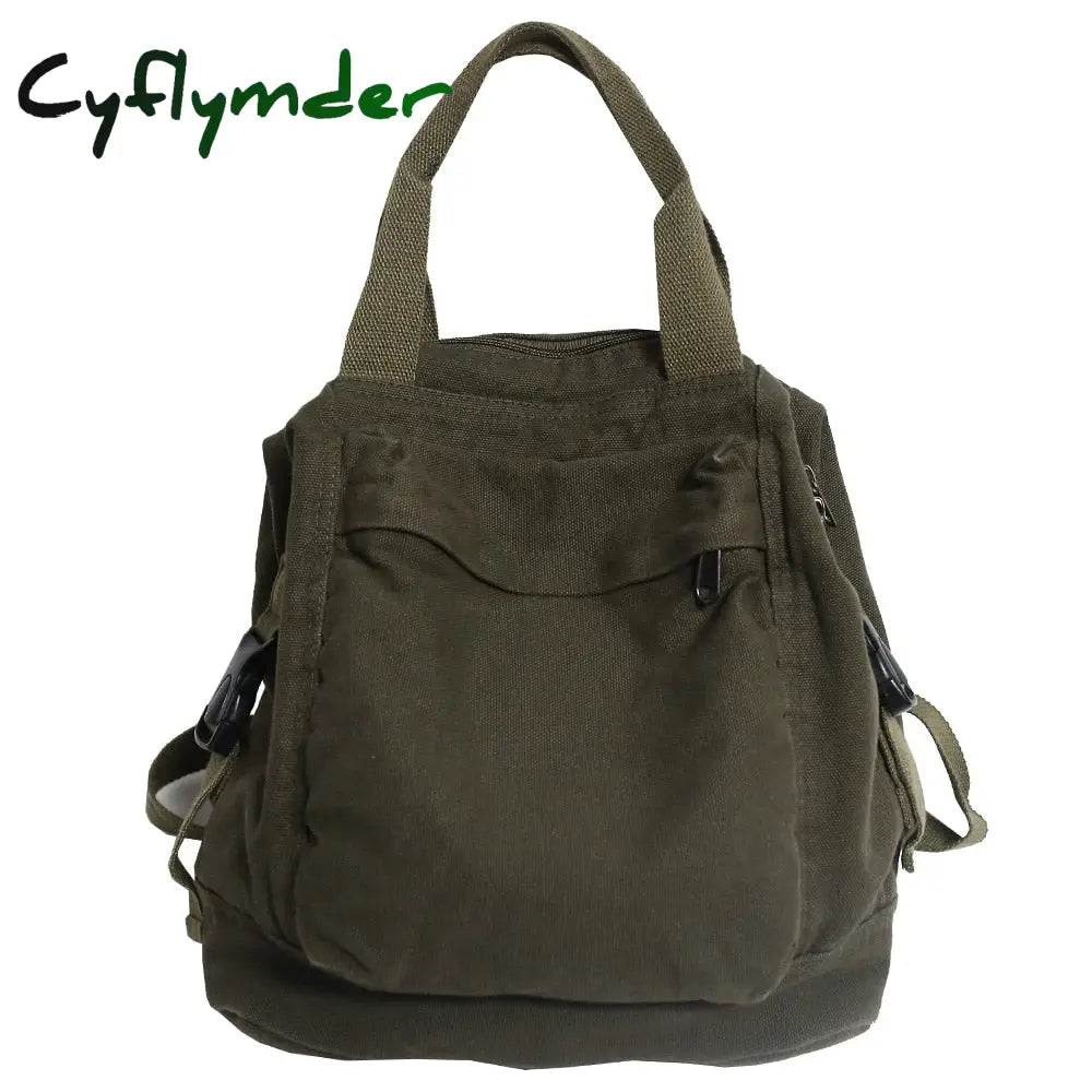 Cyflymder Shoulder Bag Women College Backpack Ladies Harajuku Cute Retro Canvas Female Laptop