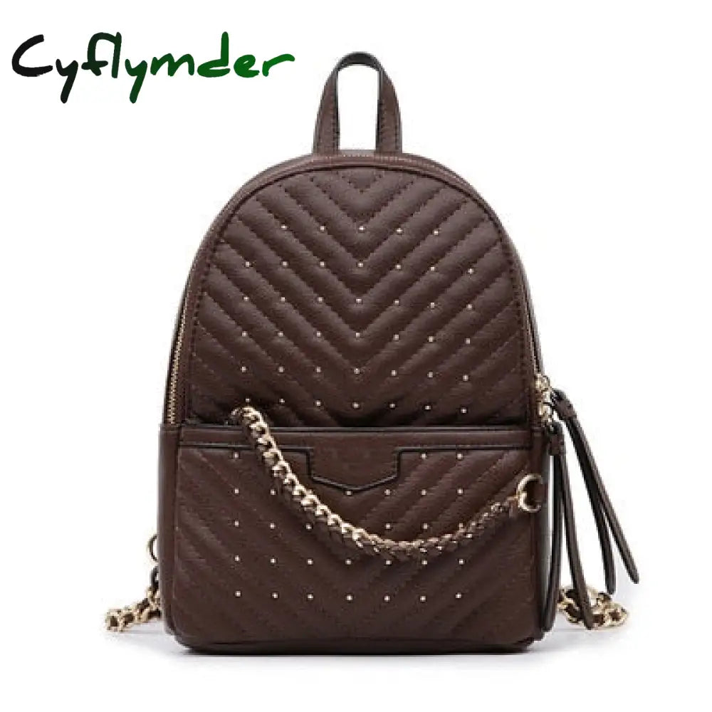 Cyflymder Shoulder Bag Women European And American Style Backpack Ladies Fashion All-Match Lingge