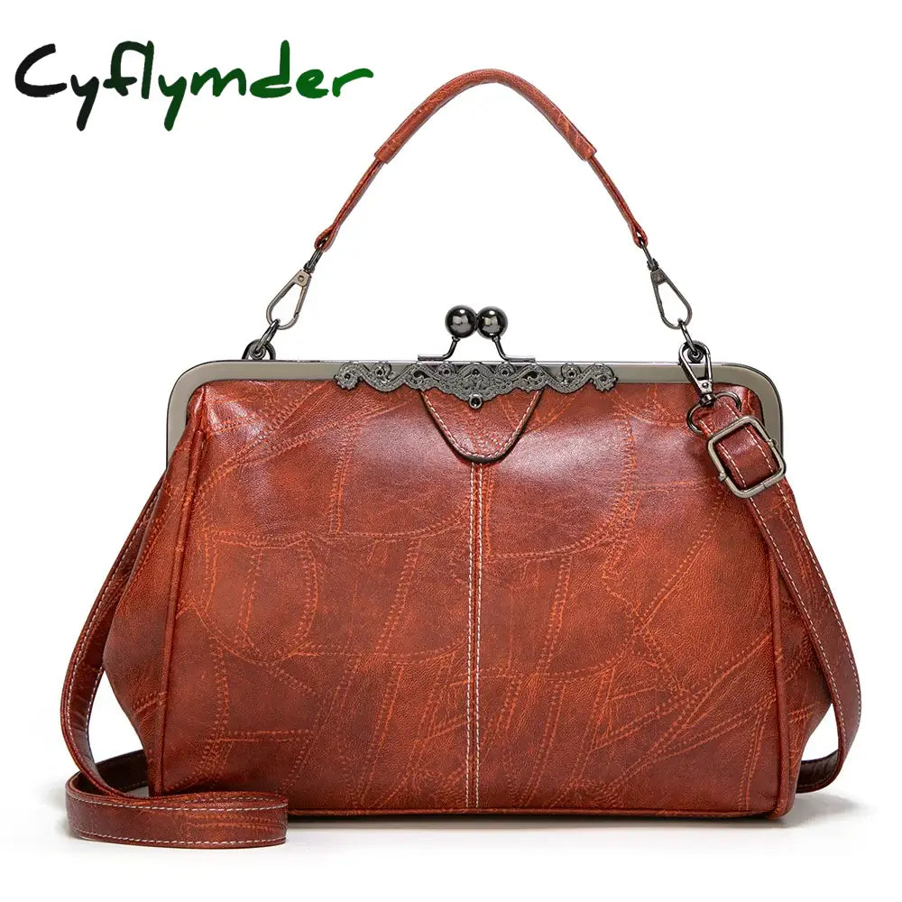 Cyflymder Shoulder Bags Women Retro Frame Purses Girls Crossbody Messenger Bag Small Handbags For