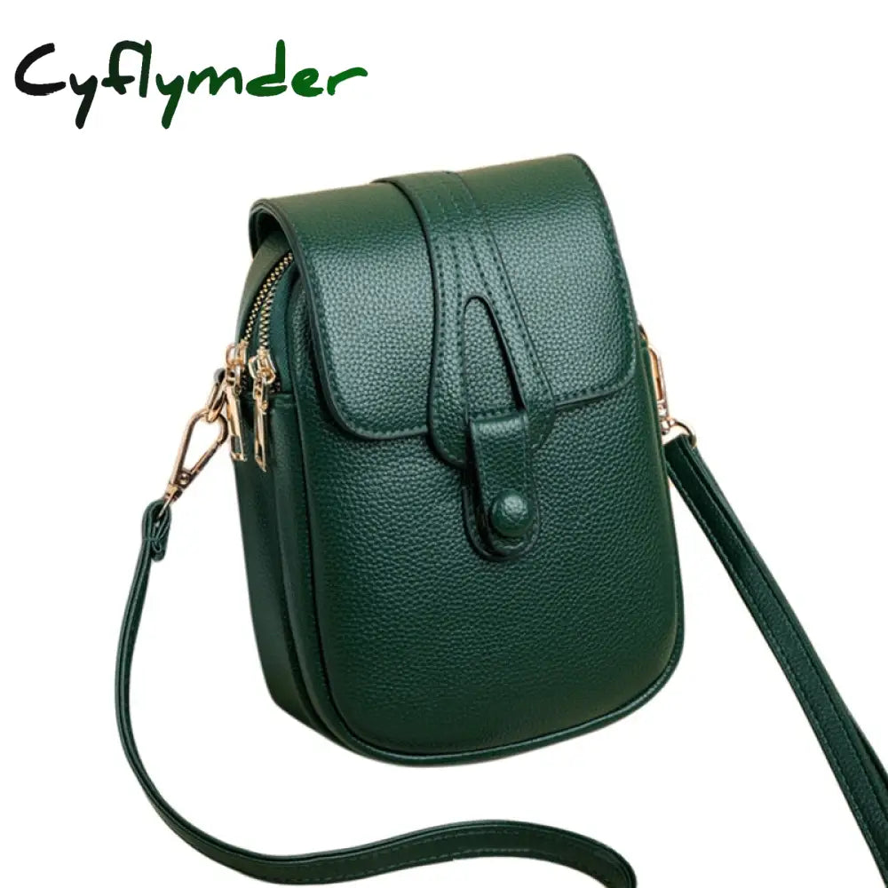 Cyflymder Simple Design Pu Leather Crossbody Shoulder Bags For Women Spring Retro Branded Handbags