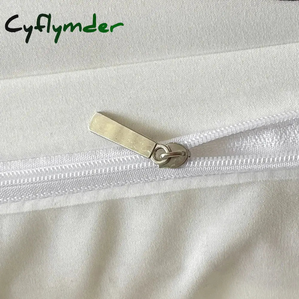 Cyflymder Simple Style Bed Linen Set Skin-friendly Bedsheet Set Pillowcase 이불세트 Brushed Bedclothes