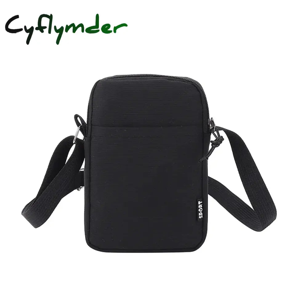 Cyflymder Simple Trendy Macaron Solid Color Shoulder Crossbody Canvas Bag Versatile Fashion Zero