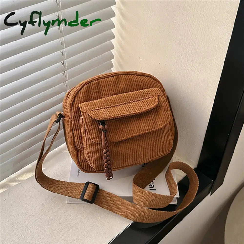 Cyflymder Simple Versatile Crossbody Bag Fashionable Casual Small Square Bag Personalized Commuting Shoulder Bag