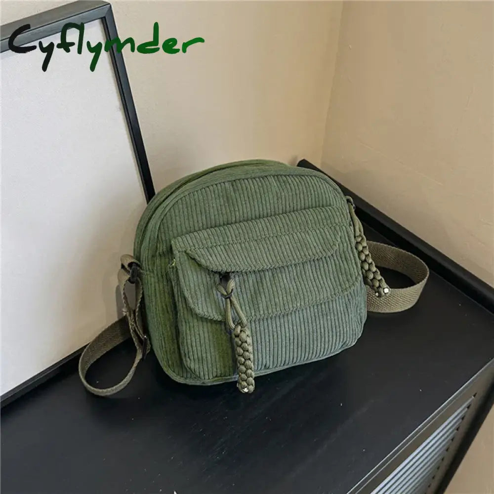 Cyflymder Simple Versatile Crossbody Bag Fashionable Casual Small Square Bag Personalized Commuting Shoulder Bag