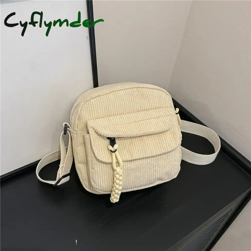 Cyflymder Simple Versatile Crossbody Bag Fashionable Casual Small Square Bag Personalized Commuting Shoulder Bag