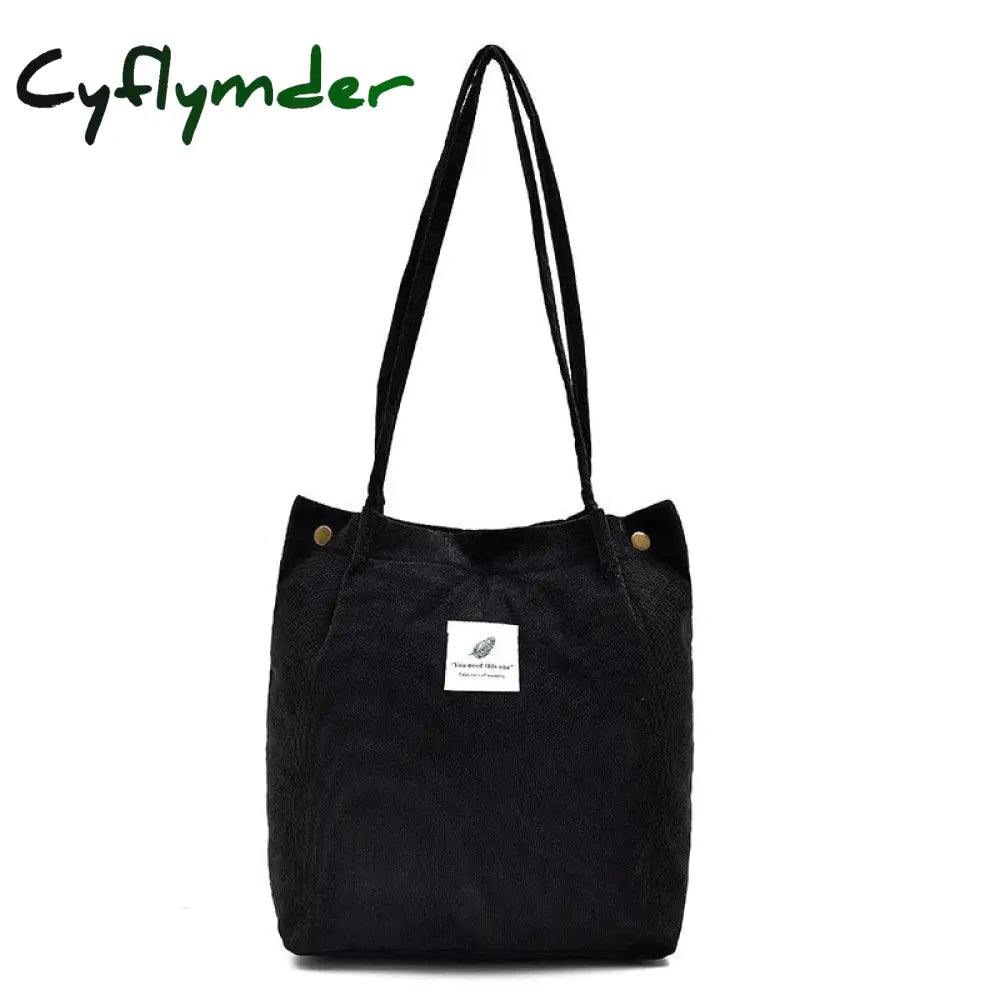 Cyflymder Simple Women Package Print Cute Bear Canvas Bag Handbags Japanese Literary Shoulder