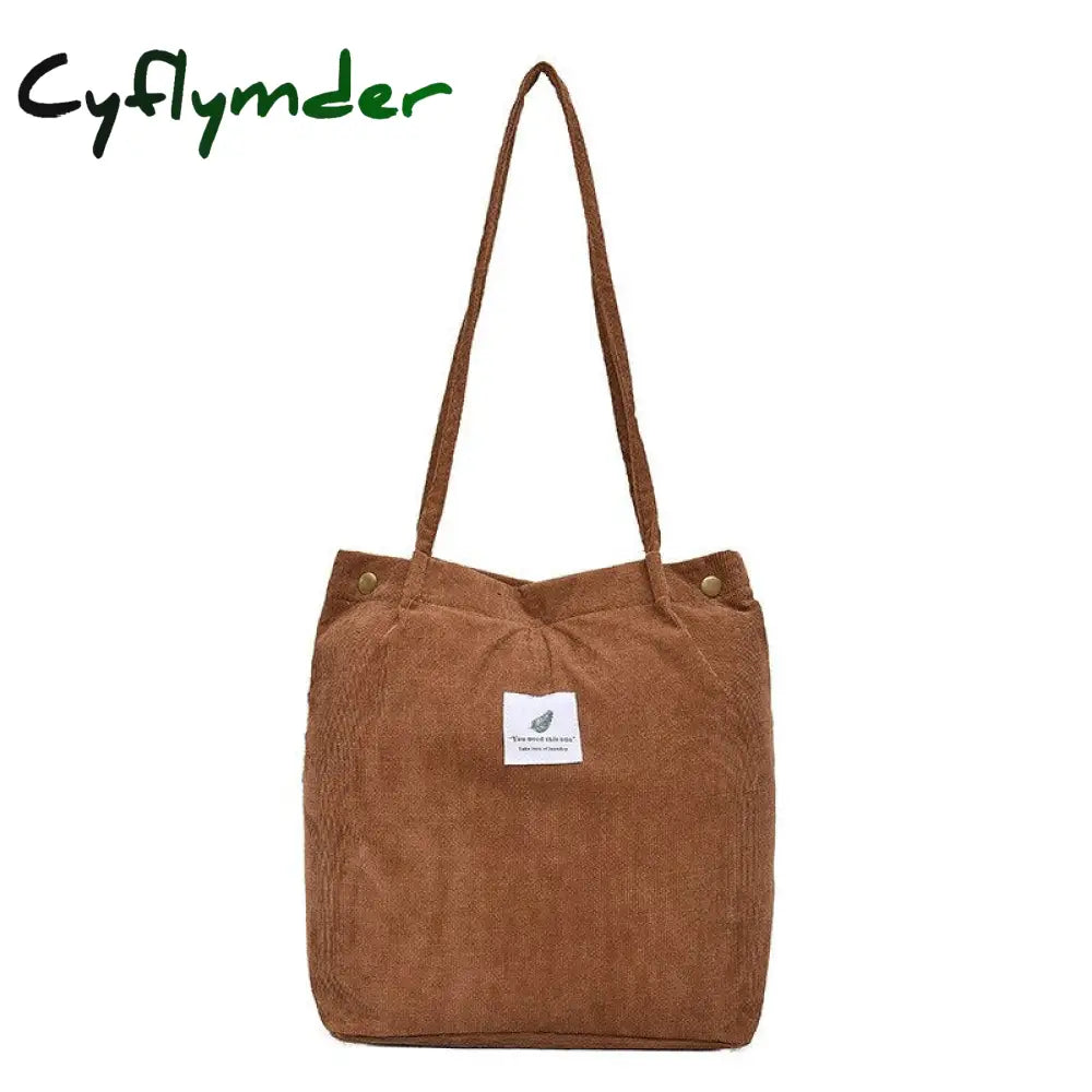 Cyflymder Simple Women Package Print Cute Bear Canvas Bag Handbags Japanese Literary Shoulder