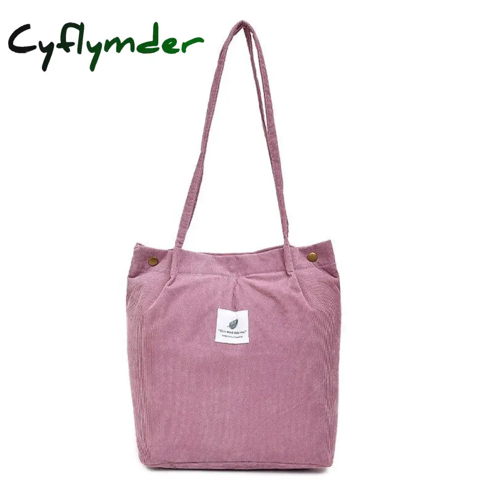 Cyflymder Simple Women Package Print Cute Bear Canvas Bag Handbags Japanese Literary Shoulder