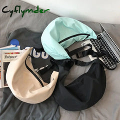 Cyflymder Single-Shoulder Bag New Street Trend Large Capacity Backpack Simple Dumpling Fashion