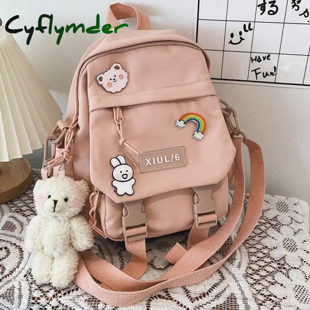 Cyflymder Small Backpack Women Cute Multifunctional Dual-Use School Bags For Teenage Girls Student
