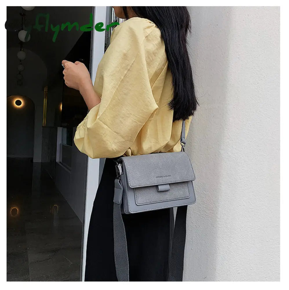 Cyflymder Small Bag Women New Korean Version Of Small Square Wide Shoulder Strap Fashion Joker