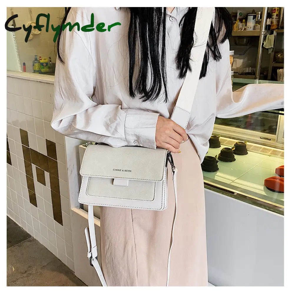 Cyflymder Small Bag Women New Korean Version Of Small Square Wide Shoulder Strap Fashion Joker