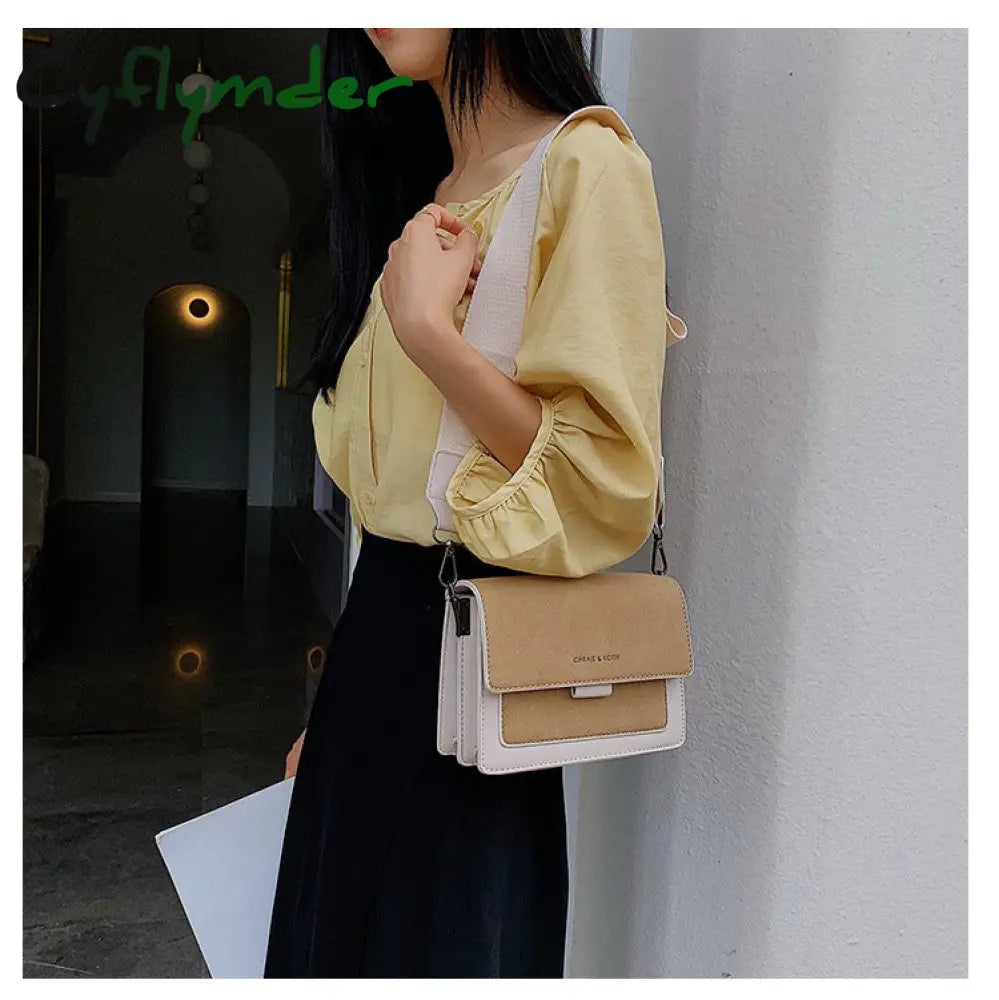 Cyflymder Small Bag Women New Korean Version Of Small Square Wide Shoulder Strap Fashion Joker