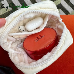 Cyflymder Small Earphone Lipsticks Storage Organizer Pouch Case Mini Zipper Women’s Makeup