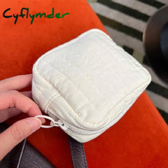 Cyflymder Small Earphone Lipsticks Storage Organizer Pouch Case Mini Zipper Women’s Makeup