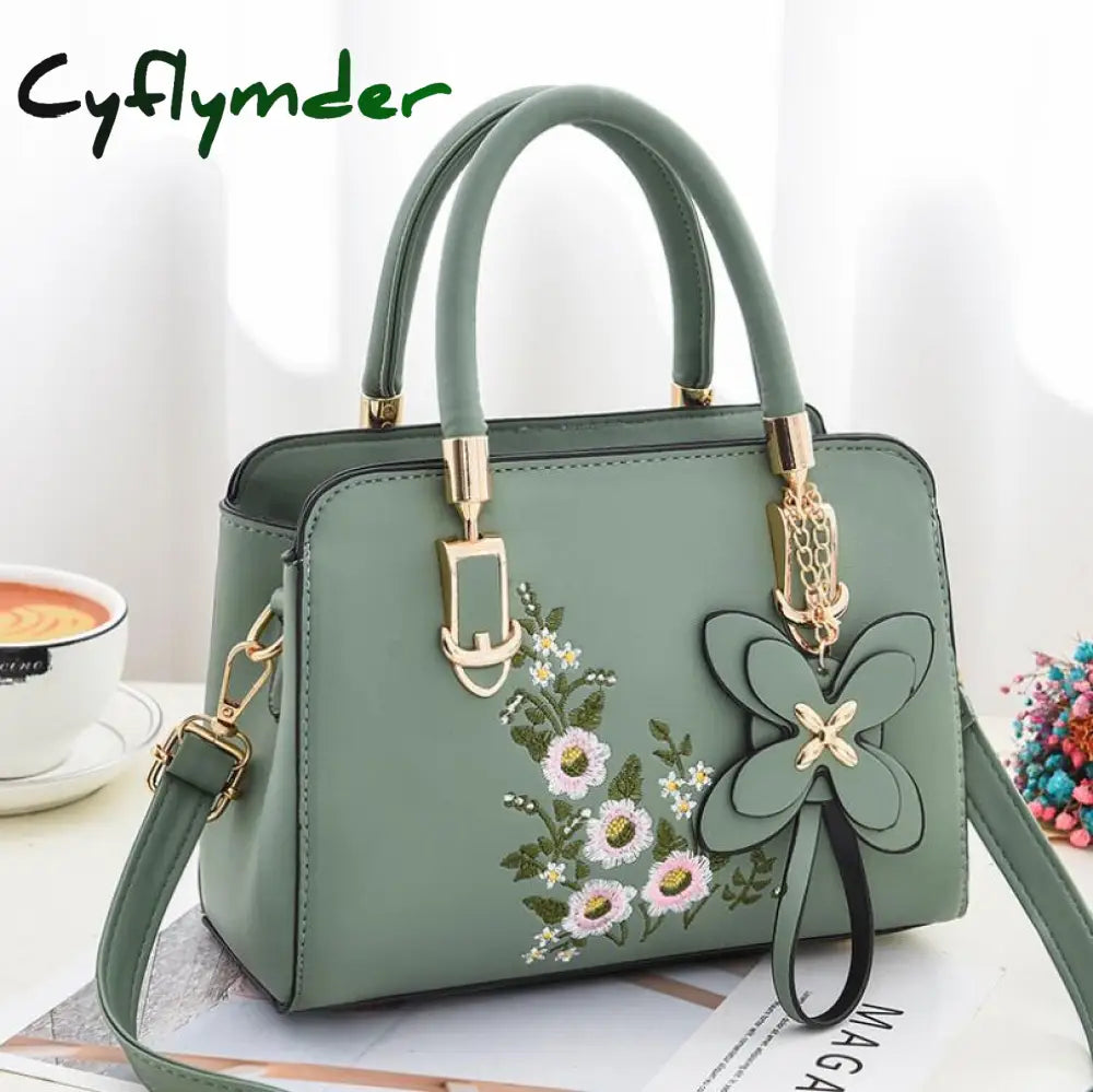 Cyflymder Small Fresh Embroidered Small Square Bag New Fashion Women Handbag Casual One-shoulder Bags Diagonal Female Bag Women