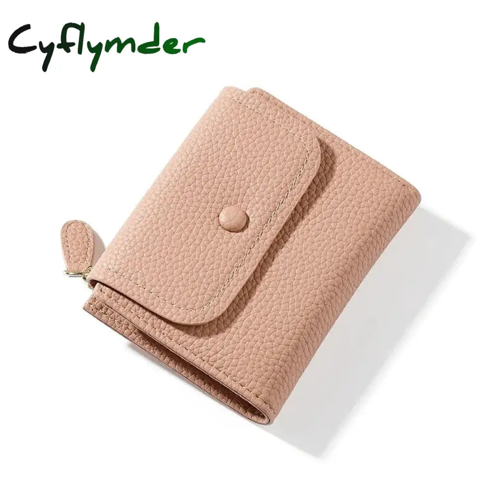 Cyflymder Small Pu Leather Women Wallet Mini Lady Coin Purse Pocket Yellow Female Girl Brand